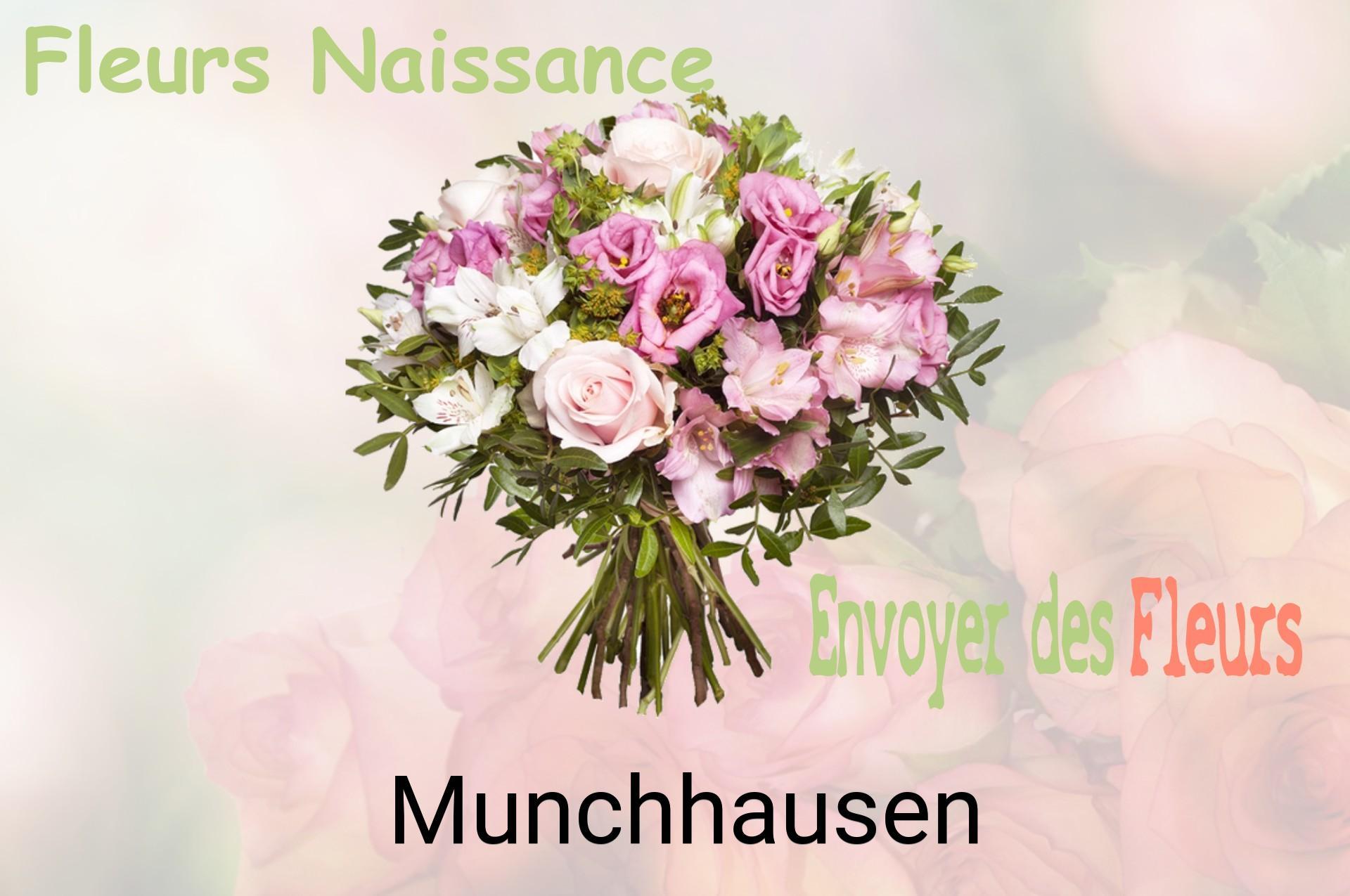 Bouquet de fleurs de naissance livré à Munchhausen