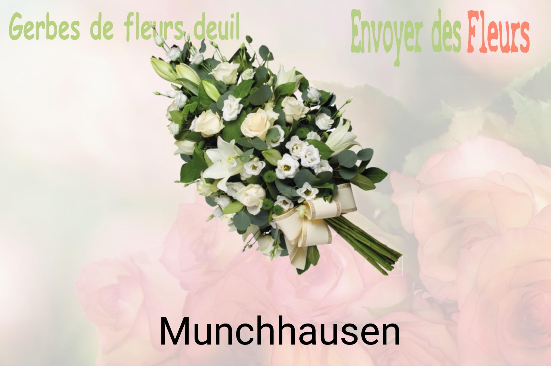 Gerbe de fleurs de deuil livrée à Munchhausen